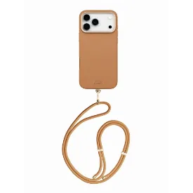 Чехол Uniq COEHL Strap series Mirelle для iPhone 17 Pro Max, Pecan Brown, коричневый